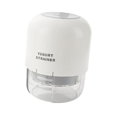 Imagem de Baoblaze Coador de iogurte, filtro de, multi-capacidade, separador de soro, recipiente com tampa para leite de soja e café, Branco