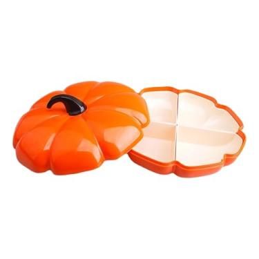 Imagem de AFXGUSD Bandeja de Lanche de Abóbora de Halloween, Pratos de Frutas E Nozes, Expositor de Alimentos Multifuncional com Tampa, Tigelas Pequenas, 4 Grades