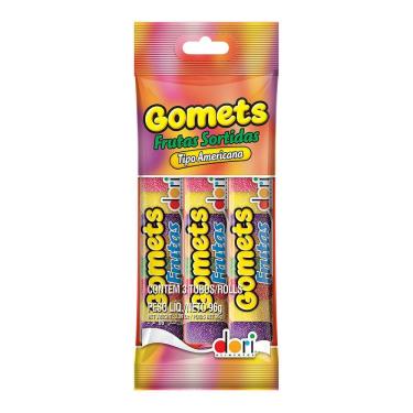 Imagem de Bala de Goma Dori Tubo Frutas 96g com 3 Unidades