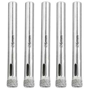 Imagem de Serra Copo Diamantada 6Mm Porcelanato Vidro Mármore 05 Un - Fertak