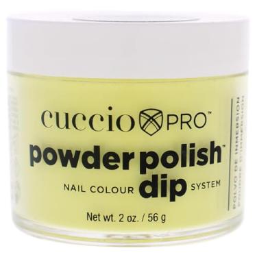 Imagem de Pro Powder Polish Nail Colour Dip System - Bright Neon Yellow by Cuccio Pro for Women - 1.6 oz Nail Powder