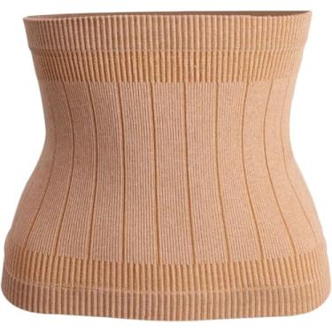 Imagem de Aquecedor De Cintura 2pcs Mulheres Elástico Inferior Traseira Barriga Cintura Mais Quente Banda Binder Rim Protector Wrap Inverno Ancião Cinto De Suporte Lombar, Skin