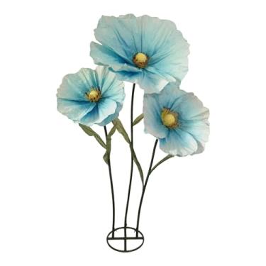 Imagem de Flores gigantes de 1,6 m para decoração, flores artificiais de papel grande, decorações de casamento para recepção, fundo de banquete de festa, adereços fotográficos, vitrine de loja, decoração de