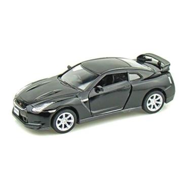 Imagem de KiNSMART 2009 Nissan GT-R R35 Black 5" 1:36 Scale Die Cast Metal Model Toy Car w/Pullback Action