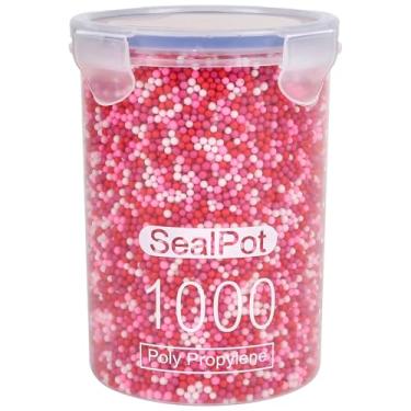 Imagem de CCINEE 80.000 peças de bolas de espuma, suprimentos de contas de espuma coloridas de 2 a 3 mm para arte infantil, geleca caseira, decorações de casamento e festa