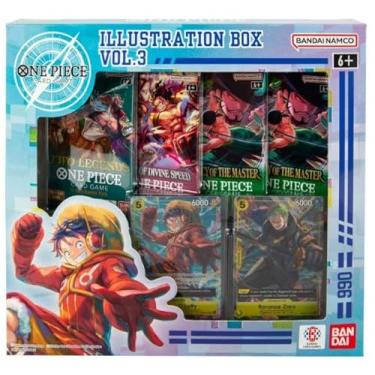Imagem de One Piece Trading Card Game TCG Illustration Box Vol. 3 - Contains 2 Promo Cards and 4 Booster Packs