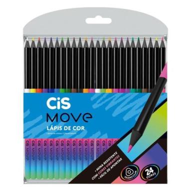 Imagem de Lapis De Cor Com 24 Cores Cis Move