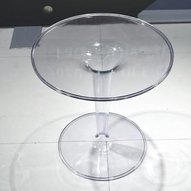 Imagem de Mesa de centro de design simples mesa de acrílico nórdica simples transparente mesa de chá varanda pequena mesa redonda criativa mesa de canto moderna pequena mesa de centro minimalista mesa lateral