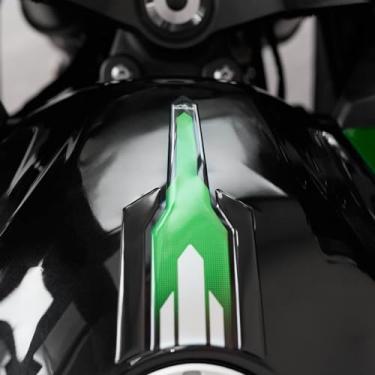 Imagem de Resin Bike Adesivos 3D de motocicleta compatíveis com Kawasaki Ninja 1000 SX 2021-2025. Proteção de área de chave contra impactos e arranhões. Adesivo 3D Resin Gadget Moto