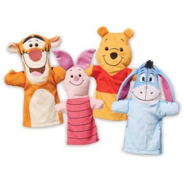 Imagem de Kit 4 Fantoches de Mão, Tema Winnie the Pooh para Crianças Acima de 2 Anos, Melissa & Doug