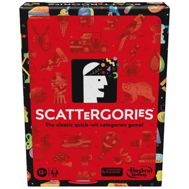 Imagem de Jogo de Tabuleiro para Adultos Scattergories, Tente Enganar Outros Jogadores Inventando Respostas Únicas, para 4 Jogadores, Hasbro F6795