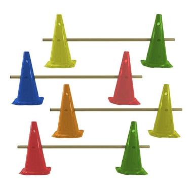 Imagem de Kit Agilidade 8 Cones 50Cm Com 4 Barreiras Rythmoon-Unissex