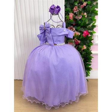 Imagem de Vestido Longo Doce Elegância Lilás da Banana Club, Lavender, 4