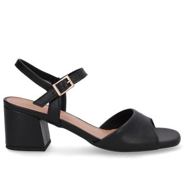 Imagem de Sandália Feminina Em Couro De Salto Bloco Usaflex Ud09002001