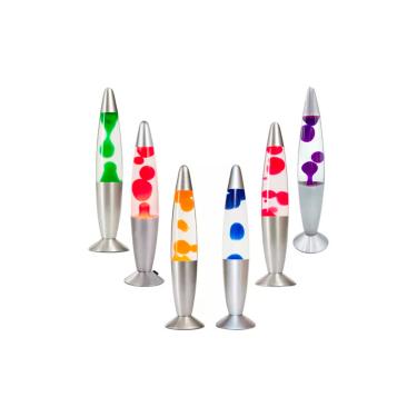 Imagem de Luminária Abajur de Mesa Decorativo Retrô Lava Lamp 34CM Para Sala Quarto Escritório 110v