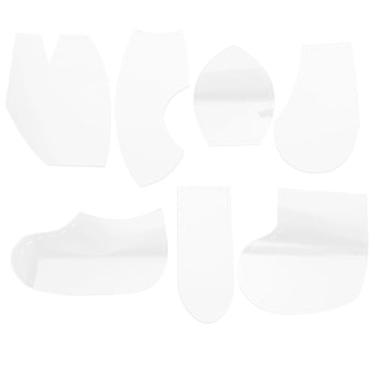 Imagem de 7 peças de moldes de acrílico em forma de coelho para costura, ferramentas de corte de precisão, réguas e modelos, suprimentos de costura acrílica