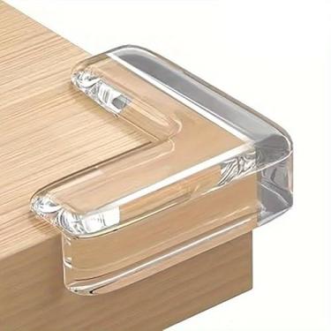 Imagem de 10 capas de silicone de segurança para cantos de tomada elétrica, protetores anticolisão para segurança familiar, 10 peças