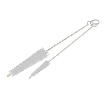Imagem de Conjunto de 2 peças de escova de limpeza de bocal de chaleira de cozinha doméstica conjunto de ferramentas de limpeza de bocal de tubo de armadilha conjunto de limpeza de alça de alça de limpeza