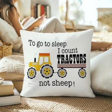 Imagem de Travesseiro de trator, travesseiros para crianças, capas de travesseiro 45 x 45 cm, travesseiros para dormir, pulseira de neto da vovó, presentes de neto