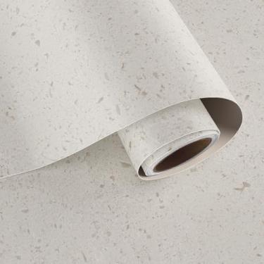 Imagem de VaryPaper Papel de contato de granito fosco de 39,9 cm x 199,9 cm para bancadas, à prova d'água, papel de parede de mármore de terraço, descasque e cole para armários de mesa, papel de parede de