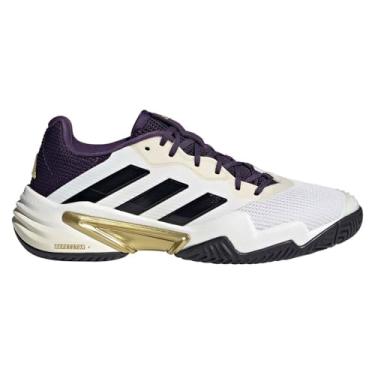 Imagem de Tênis ADIDAS Barricade 13 Masculino (ALLCOURT) Core White/Core Black/Aurora Plum (BR, Adulto, Numérico, 41)