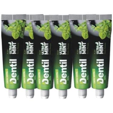 Imagem de Kit 6 Un Pasta de Dente Dentil Ultra Mint 70g Sem Flúor Com Xilitol