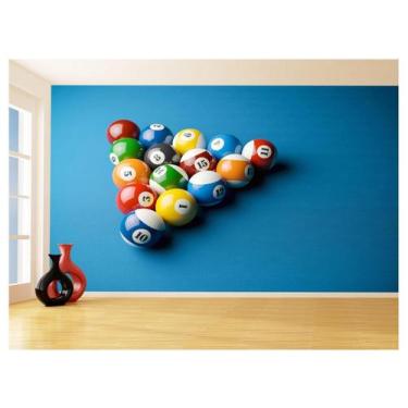 Imagem de Papel De Parede 3D Salão De Jogos Bilhar Sinuca 3,5M Jcs33 - Você Deco