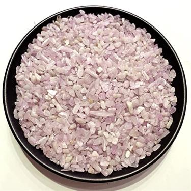 Imagem de ASPROD 500 g Cascalho de berilo rosa natural morganita cristal quartzo amostra aquário decoração jardim pedra fengshui pedras primárias e minerais