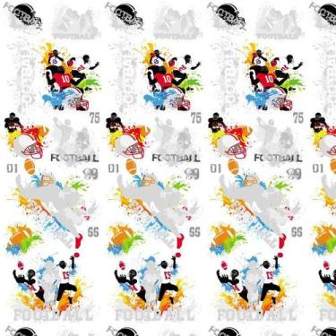 Imagem de Papel De Parede Futebol Americano Autocolante Sala Quarto - LRP