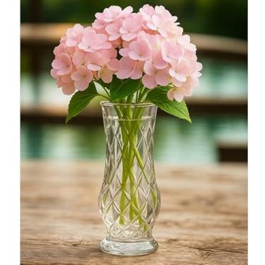 Imagem de Kit Vaso Decorativo Lapidado em Vidro Luxuoso para Flores – Jarro de Cristal para Mesa(2,Charm)