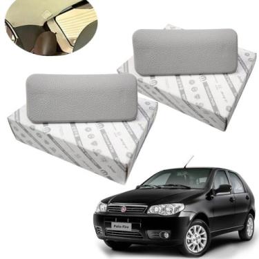 Imagem de Par Acabamento Forro Teto Traseiro Fiat Palio Fire 2003 2004 2005 2006