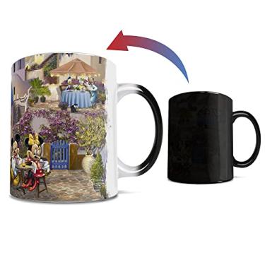 Imagem de Morphing Mugs Disney – Mickey e Minnie Mouse – Santorini Grécia – Thomas Kinkade – Uma caneca de cerâmica que muda de cor de 325 ml – Imagem revelada quando um líquido quente é adicionado!