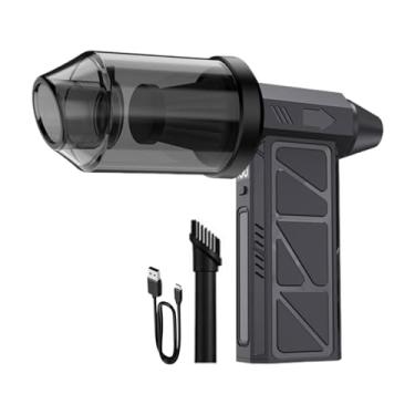 Imagem de Soprador De Ar Recarregável | Ventilador com Display Digital Sem Fio 4 Níveis Ajustável,Assoprador de Pó | Para Limpeza De Computador Teclado Eletrônicos Pó Folhas Mesa Secagem E Aspiração