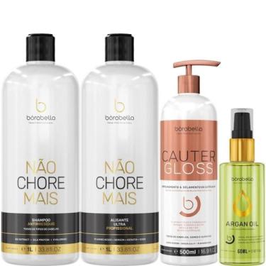 Imagem de Borabella Kit Não Chore 1L + Cauter 500ml + Argan 60ml