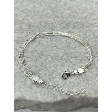 Imagem de Pulseira Veneziana com Extensora em Prata 925 - Semijoia 50 Milésimos 