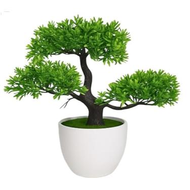 Imagem de Bonsai De Pinheiro Artificial — Ideal Para DecoraçãO De Interiores(BONSAI NUVEM VASO REDONDO)