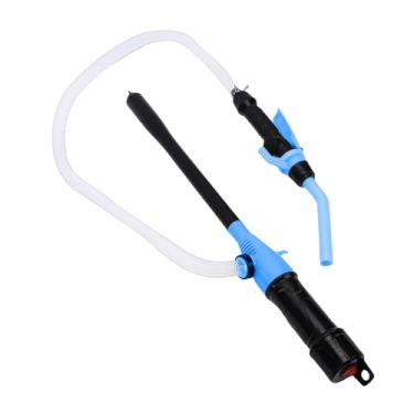Imagem de Cryfokt Bomba de Transferência Portátil, Taxa de Fluxo de 2,2 GPM, Controle Ajustável, Bomba de Transferência de Combustível Manual Com Filtro, Bomba Líquida Multiuso para Barco, Carro, (Azul)