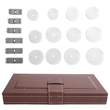 Imagem de Mbeysaq Máquina de tampar relógio para pressionar caixas de relógio e capas, conjunto de ferramentas de pressão e matrizes de relógio, acessório de prensagem, ferramenta de reparo de relógio com