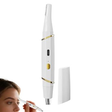 Imagem de Navalha Para Sobrancelhas - Ferramenta De Cuidados Segura Com Carregamento Por USB | Cortador De Pelos Do Nariz Elétrico Com Duas Cabeças | Para Homens, Família, Casa, Viagens, Barba E Cuidados