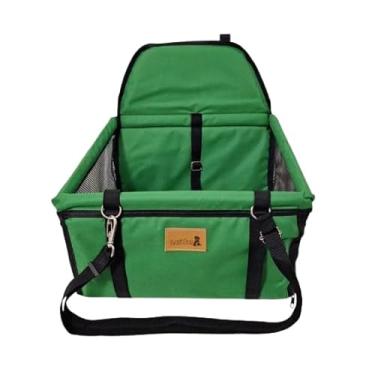 Imagem de Cadeirinha Cadeira Assento Pet de Carro para Cães Cachorro, gatos- Transporte(VERDE BANDEIRA)
