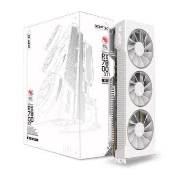 Imagem de Placa de Vídeo RX 7800 XT Magnetic Air Gaming Graphics Card with XFX Qicksilver White AMD Radeon,-Unissex