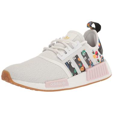 Imagem de adidas Tênis feminino NMD R1, Branco/Branco/Rosa transparente, 38