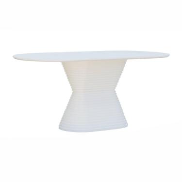 Imagem de Mesa De Jantar Apollo Tampo Oblongo 180x90cm Branco