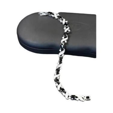 Imagem de Pulseira Elegante De Cristal E Pedras Preciosas Para Mulheres, Joia Ch