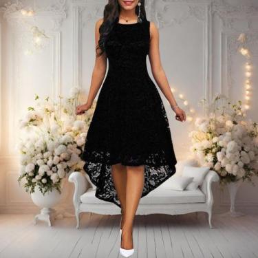 Imagem de Vestido Renda 13 Aniversario Festa Noite Madrinha Batizado - ShoopWeb,