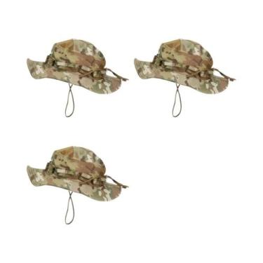 Imagem de Chapéu Camo Bucket Masculino Respirável Com Proteção Solar E À Prova D