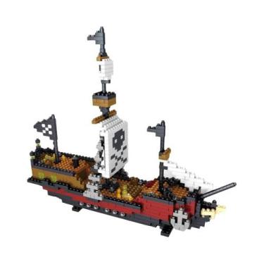 Imagem de Modelo 3D De Navio Pirata Oceânico Para Adultos, Blocos De Construção 