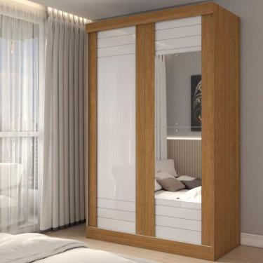 Imagem de Guarda-Roupa Solteiro Legado 2 Portas 2 Gavetas com Espelho 100% Mdf F