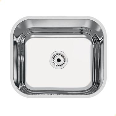 Imagem de Cuba Tramontina Lavínia 40x34 Cm Standard Em Aço Inox Polido 40 Bl Com Válvula 94081507