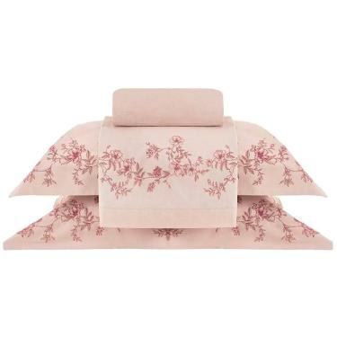 Imagem de Jogo de Cama Buddemeyer Olga 200 Fios Queen Rosa